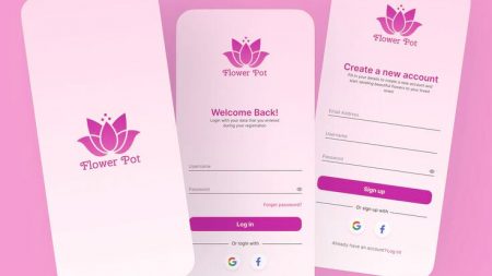 🌸 Flower Pot – Elegant Floral App Login UI