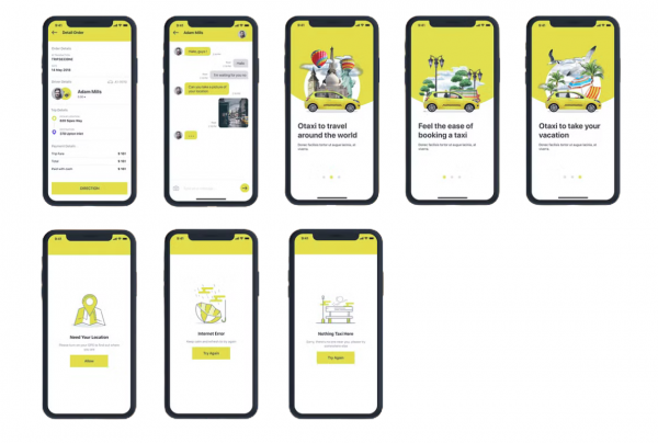 🚕 Otaxi — Complete Taxi Booking App UI Kit - Image 3