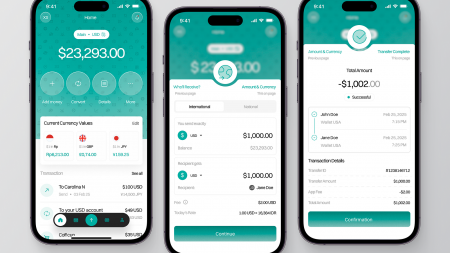 🌎 Currency Transfer & Wallet App UI — Clean & Modern Fintech Design