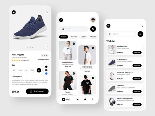 Modern Shopping App UI — Clean, Curated, Click-to-Cart
