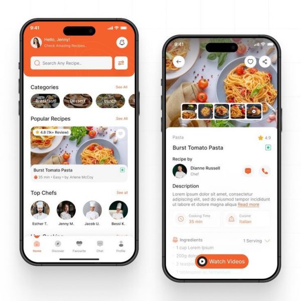 Cooking App UI — Deliciously Designed for Food Lovers