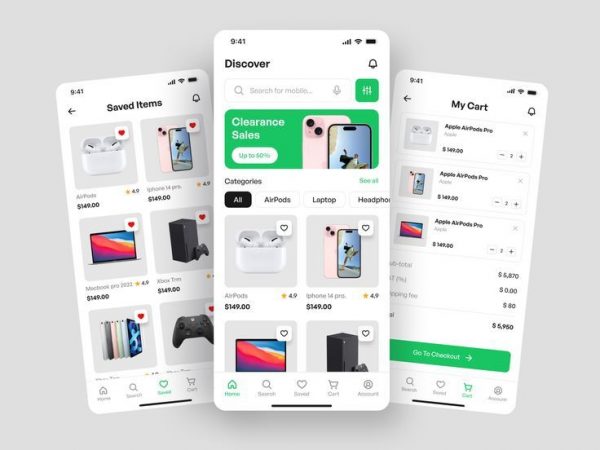 Tech Shopping App UI — Crisp, Clean & Conversion-Ready