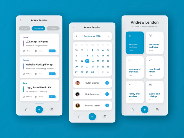 ✅ Smart Task Planner UI — Clean & Calendar-Centric