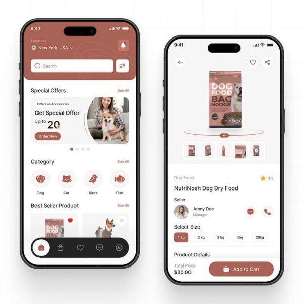 Pet Supply App UI — Smart Shopping for Pet Lovers
