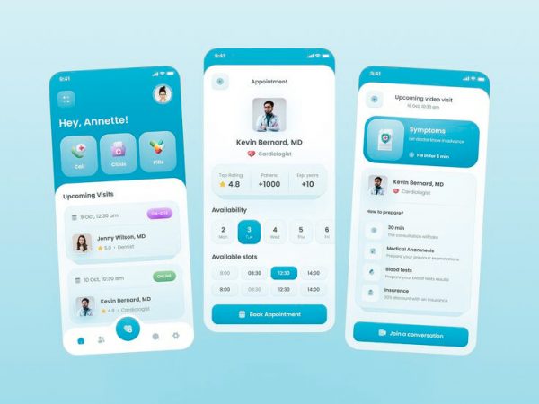🩺 Telemedicine App UI — Smooth, Soft & Patient-Friendly Design