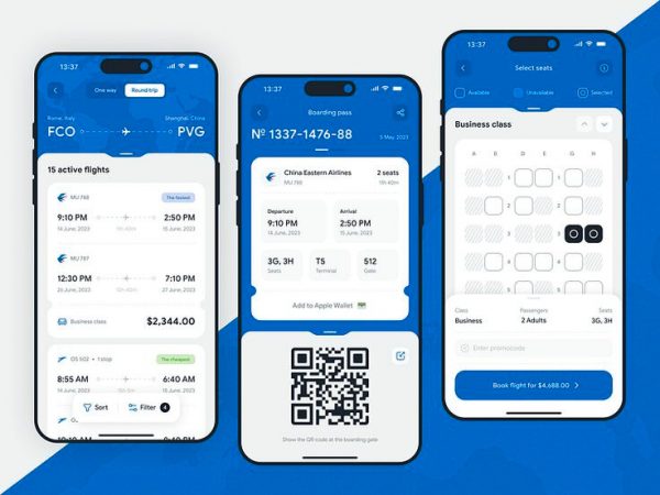 Flight Booking & Boarding UI — Smooth, Smart, Seamless