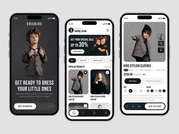 Kidswear App UI — Chic Style for the Little Trendsetters