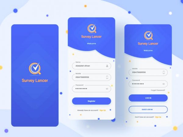 ✅ Survey Lancer UI — Clean & Trustworthy Login Experience
