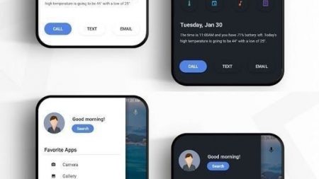 🌤️ Weather & Quick Access UI — Light & Dark Mode Concept